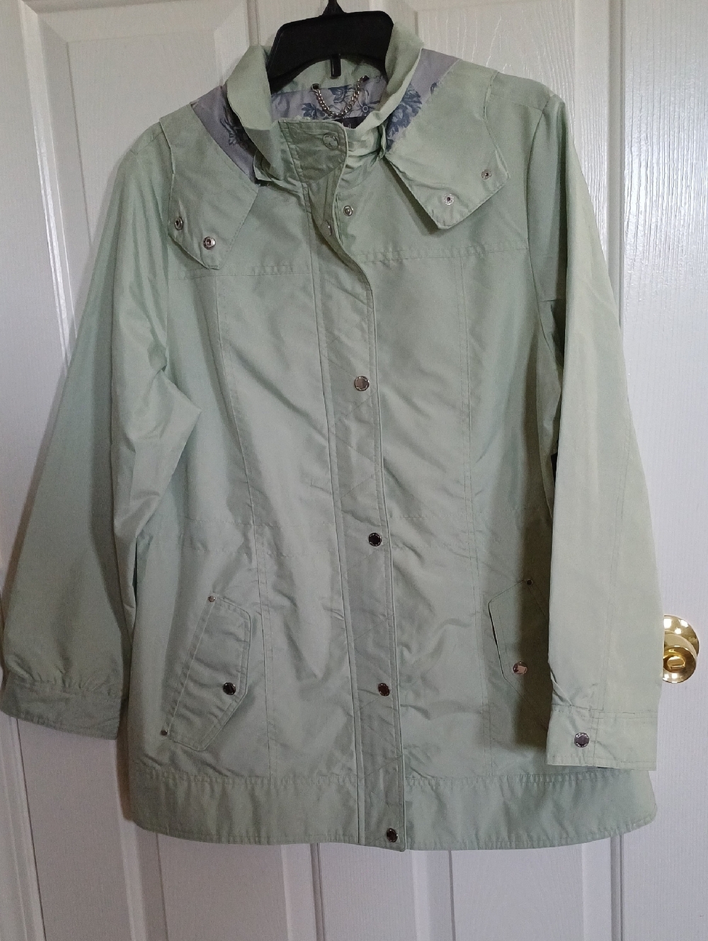 Nicole Miller Light Green Utility Jacket